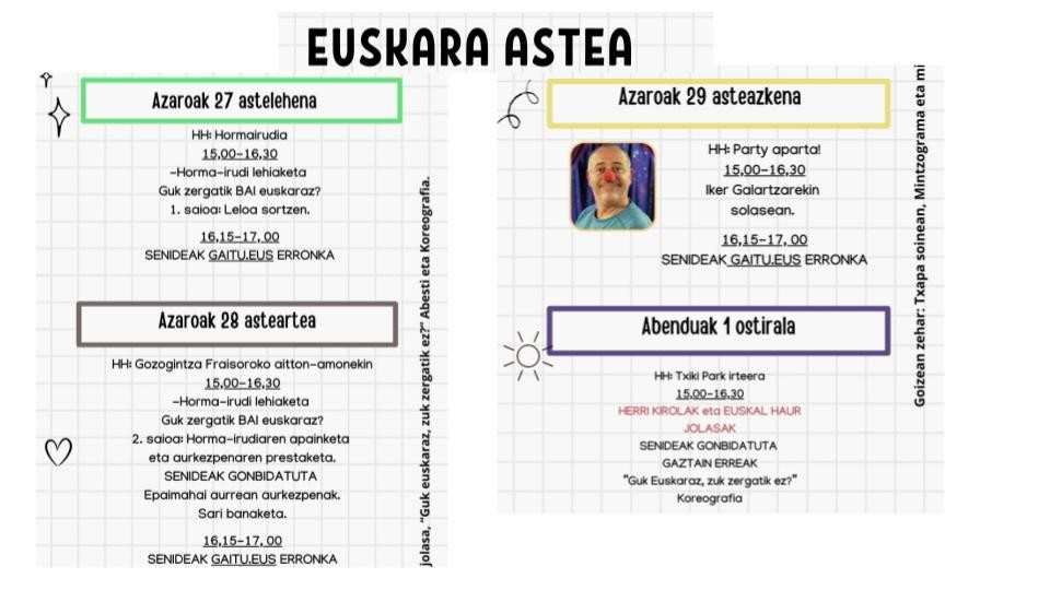 EUSKARA ASTEA hemen da!
