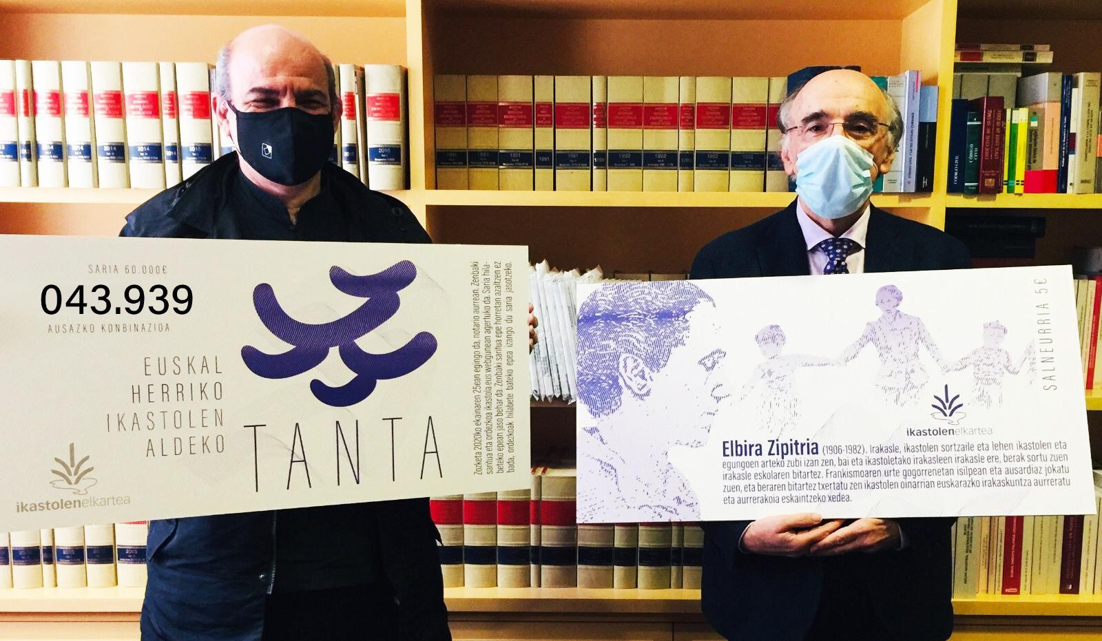 Zubimusu ikastolak saldu du Tanta boleto sariduna