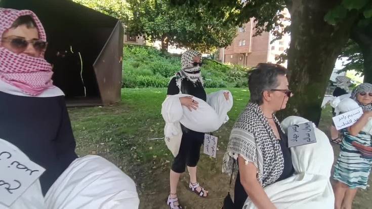 Protesta isila bezain indartsua, Palestinaren alde