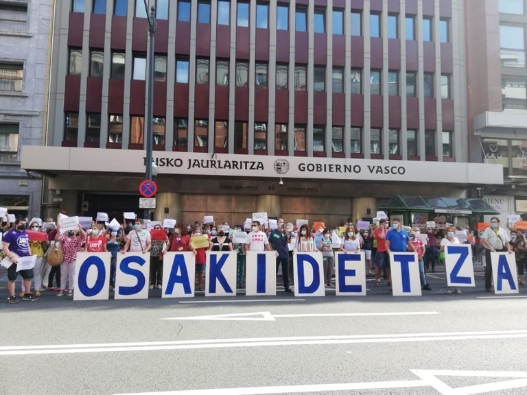 Mobilizazioak anbulatorien atarian, Osakidetzako langileen eskutik