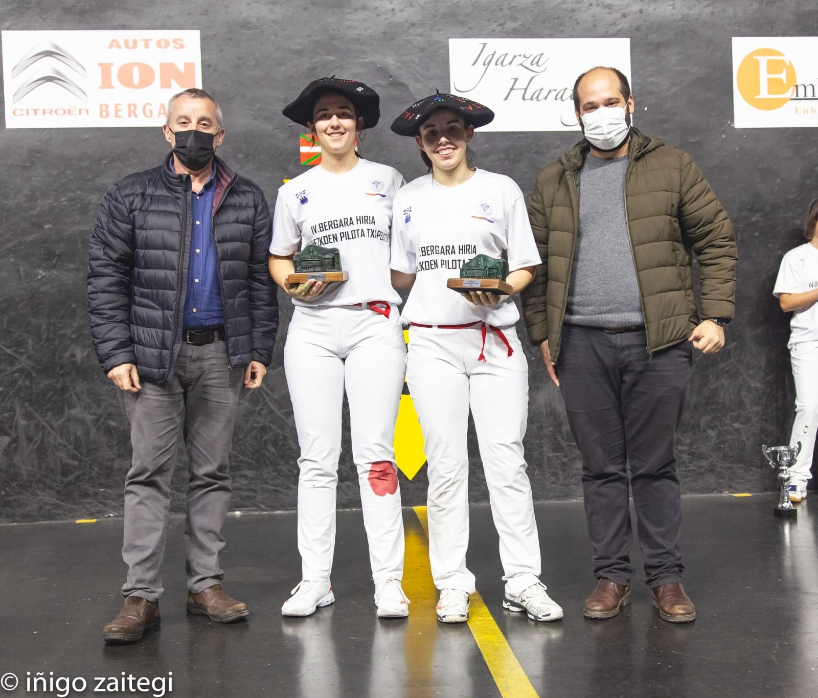 IV. Bergara Hiria Emakumezkoen pilota txapelketan Mendizabal eta Arrizabalaga garaile
