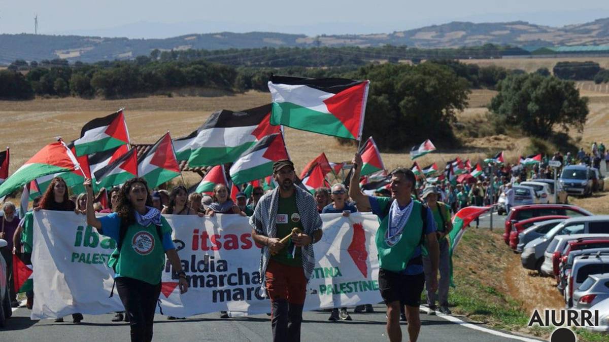 "Nafarroan herriz herri, gero eta ozenagoa da Palestinaren aldeko oihua"