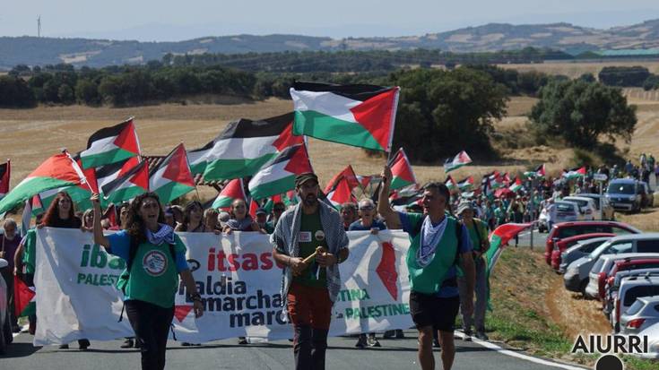 "Nafarroan herriz herri, gero eta ozenagoa da Palestinaren aldeko oihua"