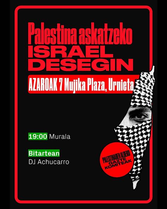 Palestinaren aldeko mural-margoketa