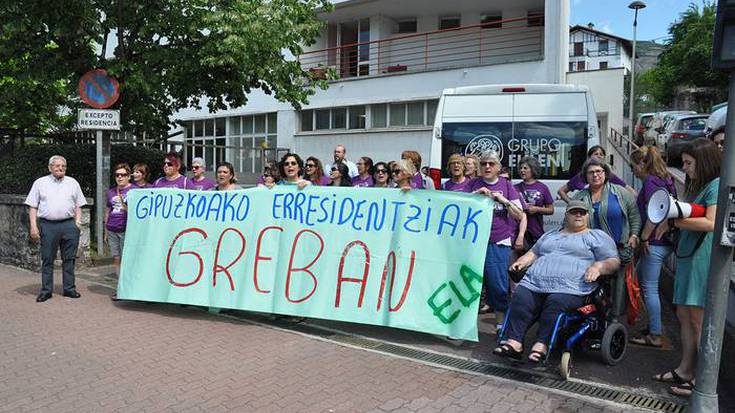 Zahar etxeeteako langileak greban ELAk deituta