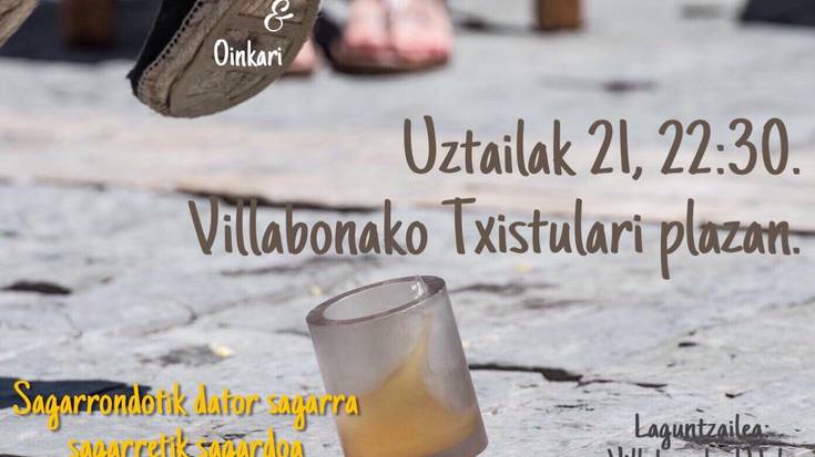 Oinkari eta Hikaren Sagartu emanaldia, Villabonan