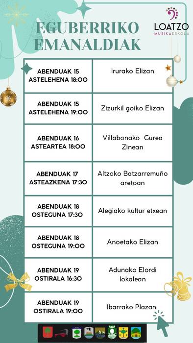 Loatzo Musika Eskolako kideen emanaldia