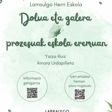 Dolua eta galera prozesuak eskola eremuan, hitzaldia