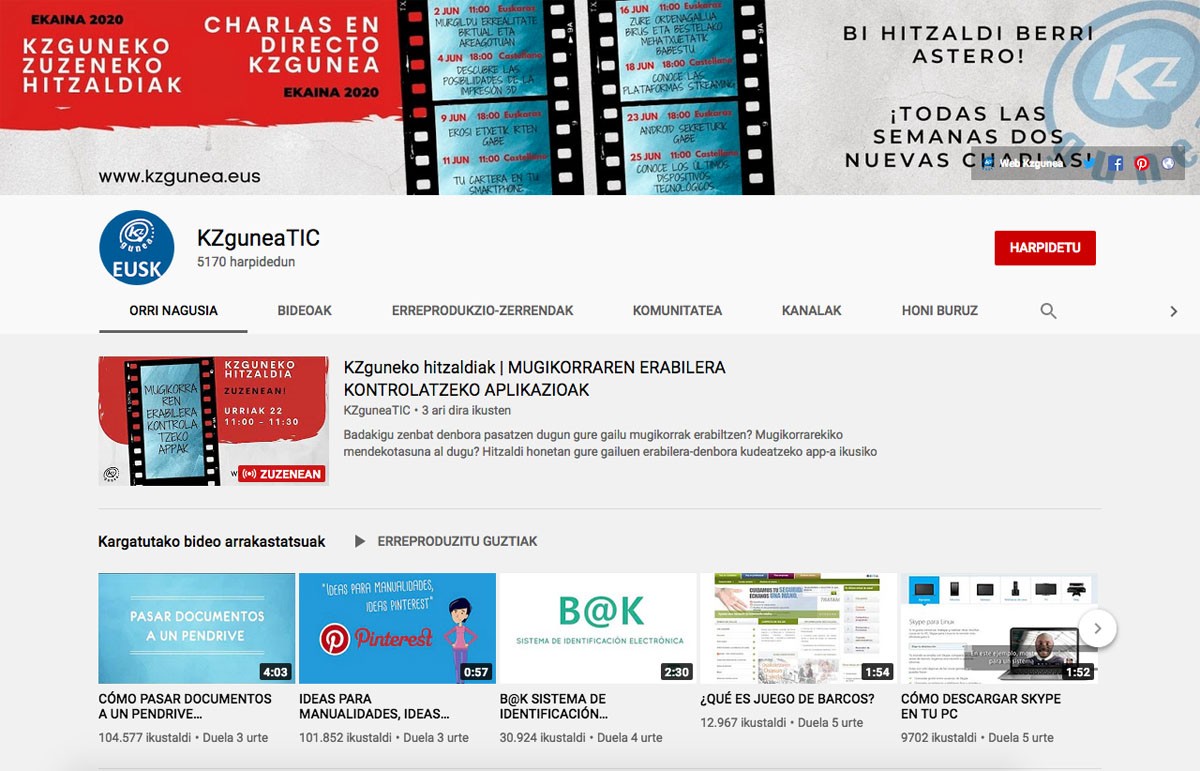 'Cookie-ak, zalantza orokorrak' zuzeneko hitzaldia, KZgunearen eskutik