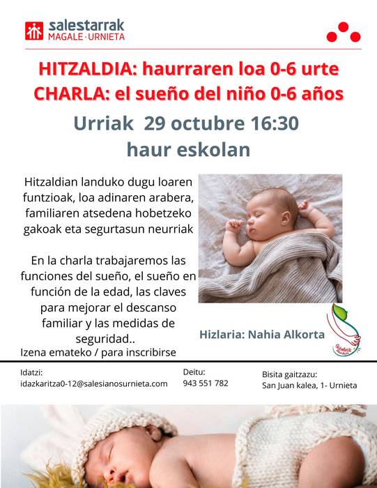 Hitzaldia: "Haurraren loa, 0-6 urte"