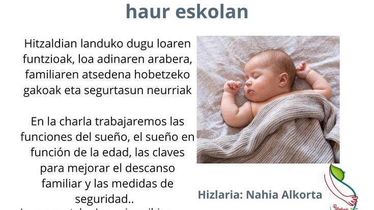 Hitzaldia: "Haurraren loa, 0-6 urte"