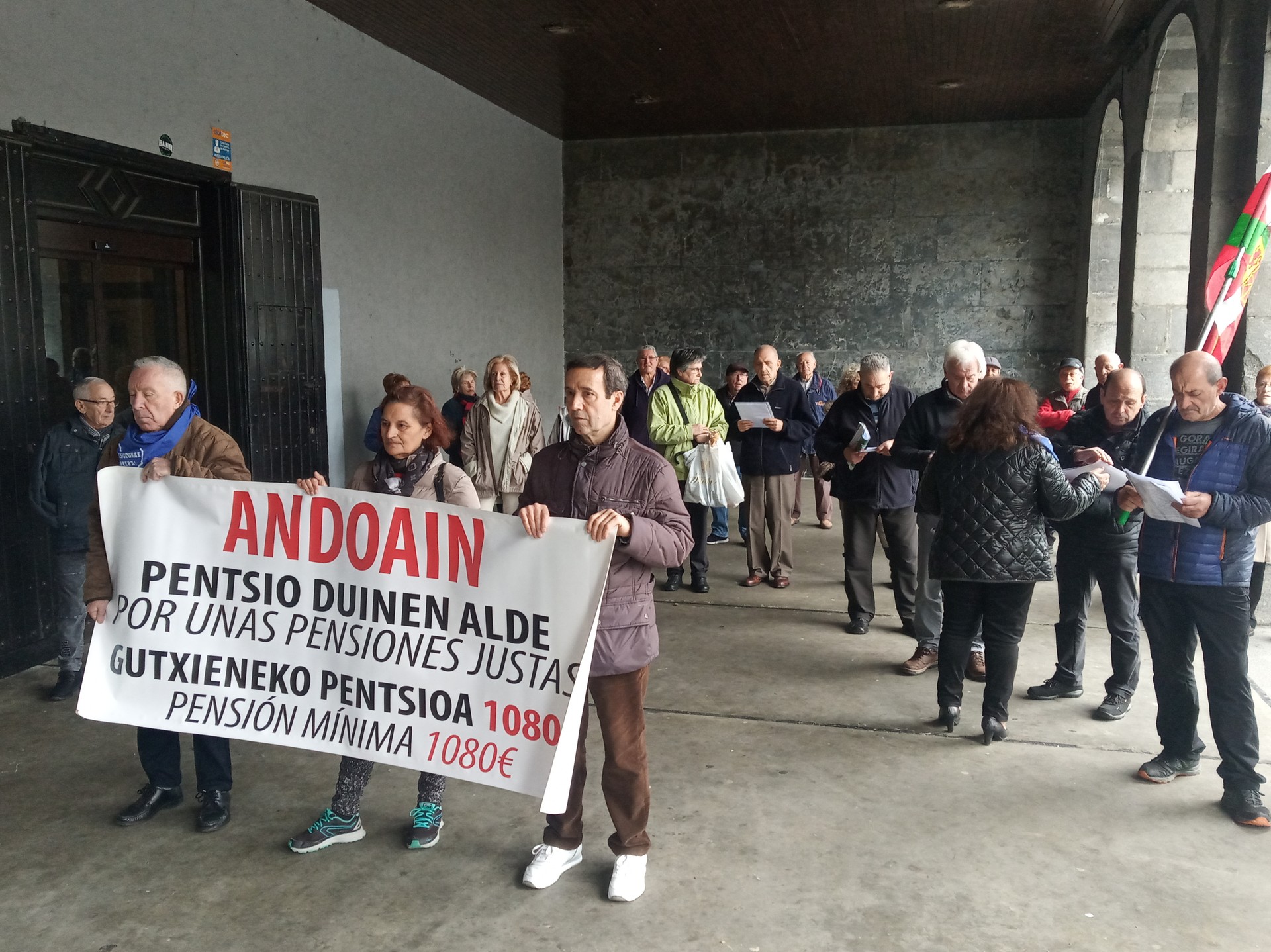 Grebarako deia egin dute Andoaingo pentsiodunen elkarretaratzean