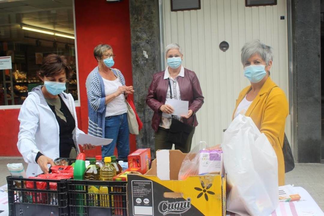 Oinarrizko produktuen bilketa, beharrean dauden herritarrei laguntzeko