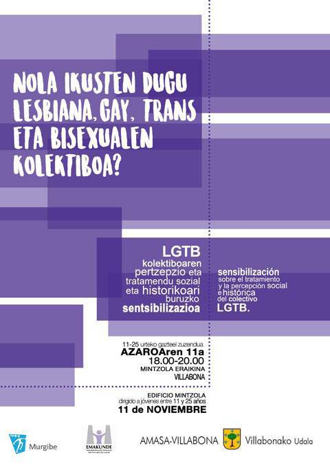 Lesbiana, gay, trans eta bisexualen kolektiboa hizpide