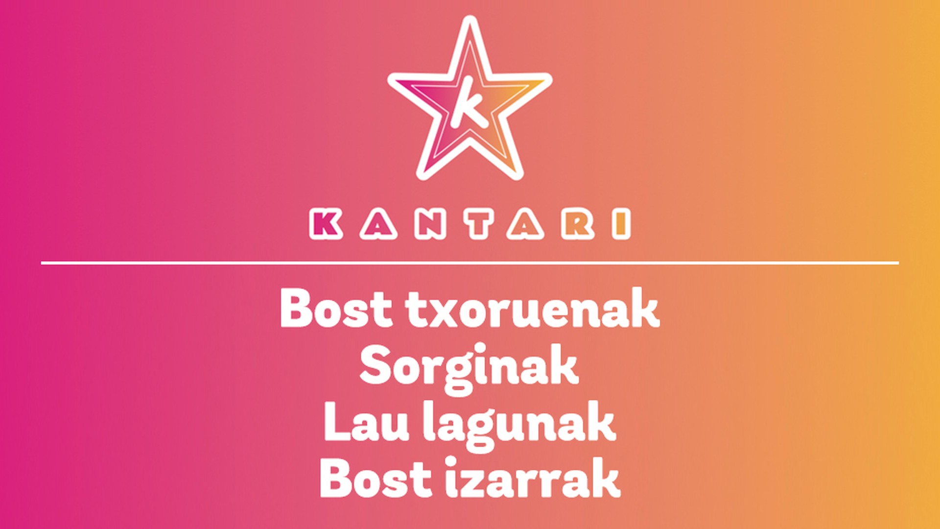 Kantari Andoainen: lehen saioa