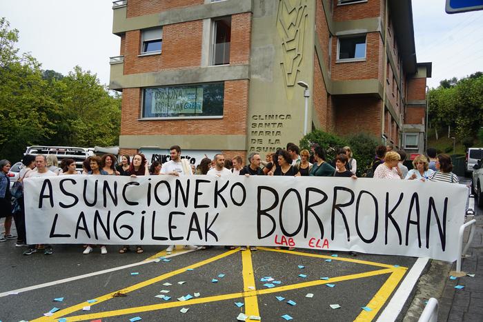 Asuncioneko langileen aldeko elkarretaratzea egingo dute ostiralean, Asuncion klinikan