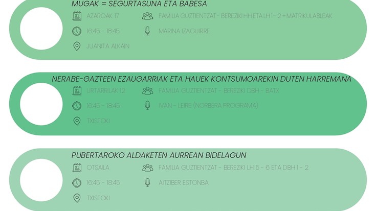 2026-2027 Ikasturteko Familia Eskola Egitaraua