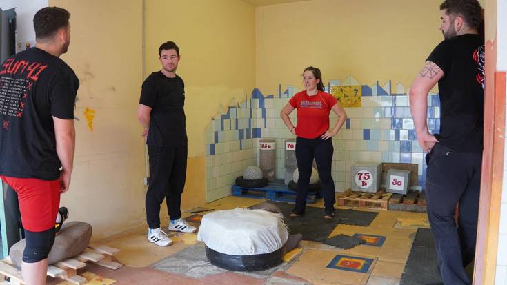 Ekhi Izagirre, Jon Moraza, Ibai Martin eta Jon Arizmendik herri kirolen erakustaldia egingo dute Sorabillan