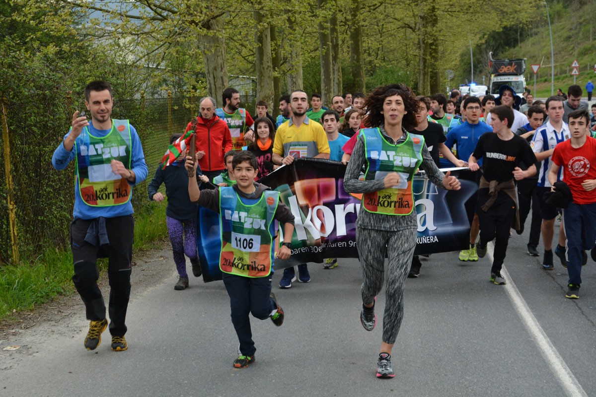 Villabona eta Irura artean eramango du lekukoa Larraulgo eskolak