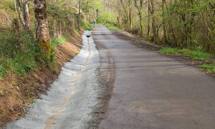 Lepasoro baserrirako bidea konpondu dute