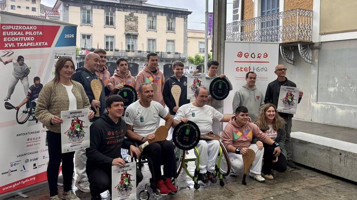 Euskal Pilota Egokituko XVI. Gipuzkoako Txapelketako binakako finalak, bihar Amasan