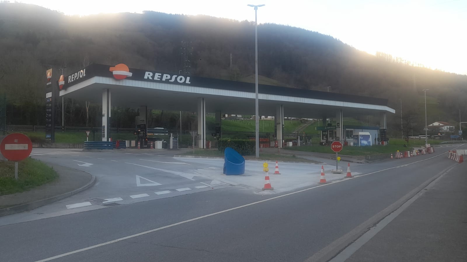 Trafiko aldaketak Villabonako Etxeondoko gasolindegian