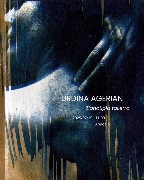 Urdina agerian, zianotipia tailerra