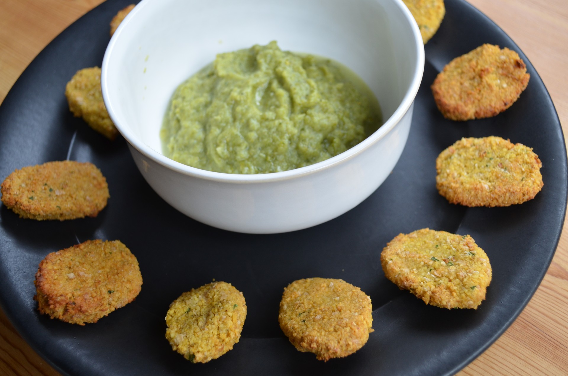 Falafelak brokoli saltsan Maddi Etxeberriaren eskutik