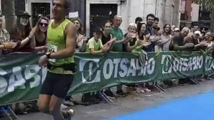 Jokin Lizeaga eta Maialen Gurrutxaga, podiumean