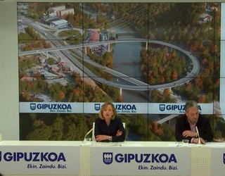 N1 eta A15 errepideen arteko lotune berria aurkeztu du Gipuzkoako Foru Aldundiak