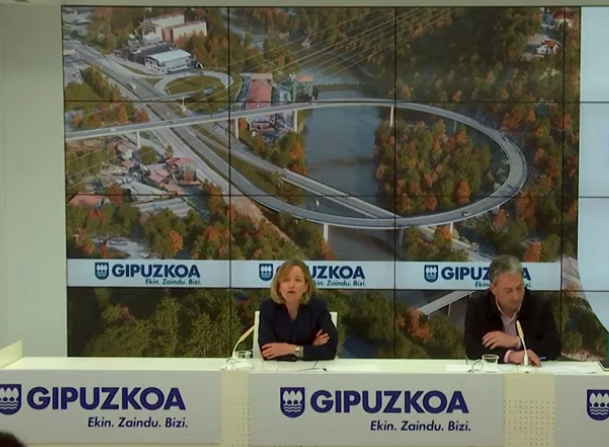 N1 eta A15 errepideen arteko lotune berria aurkeztu du Gipuzkoako Foru Aldundiak