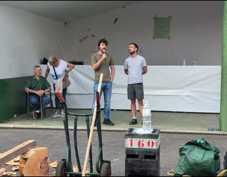 Unai Gaztelumendi eta Mikel Artola auzokideak bertsotan