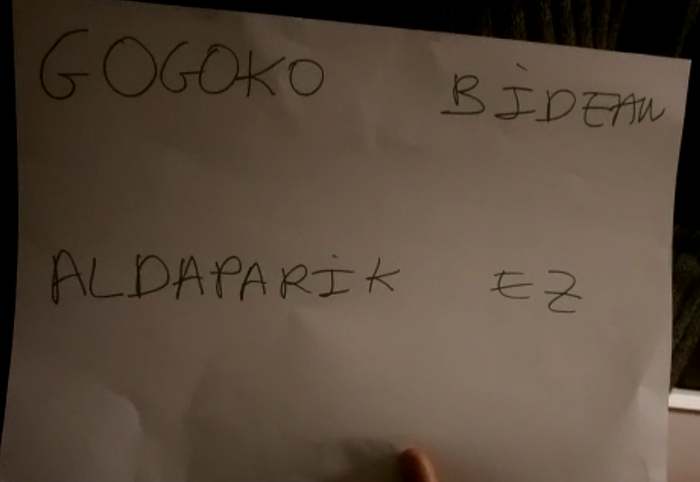 Eta zuri, zein hitz gustatzen zaizu euskaraz?