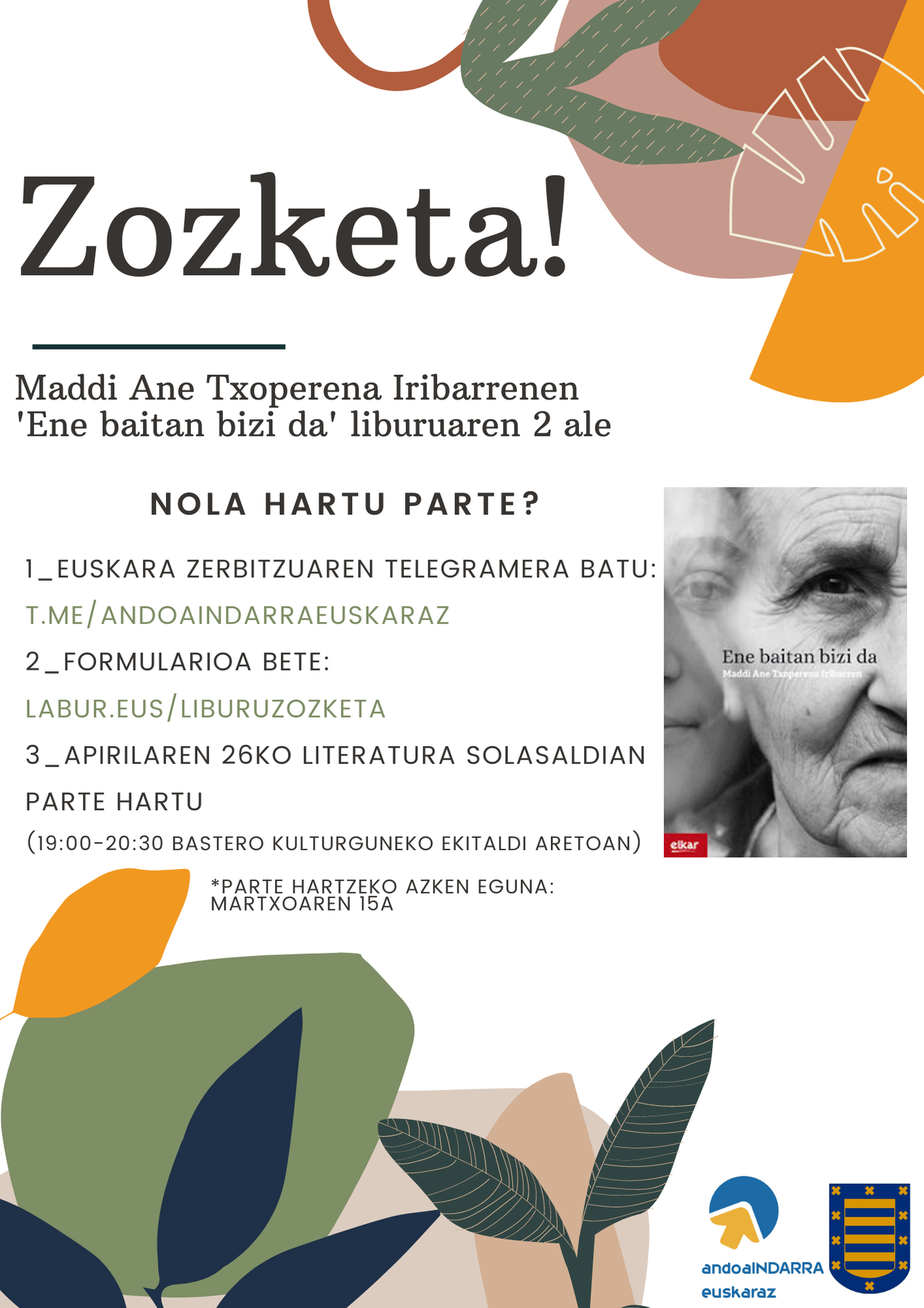 Zozketa! 'Ene baitan bizi da' liburuaren 2 ale