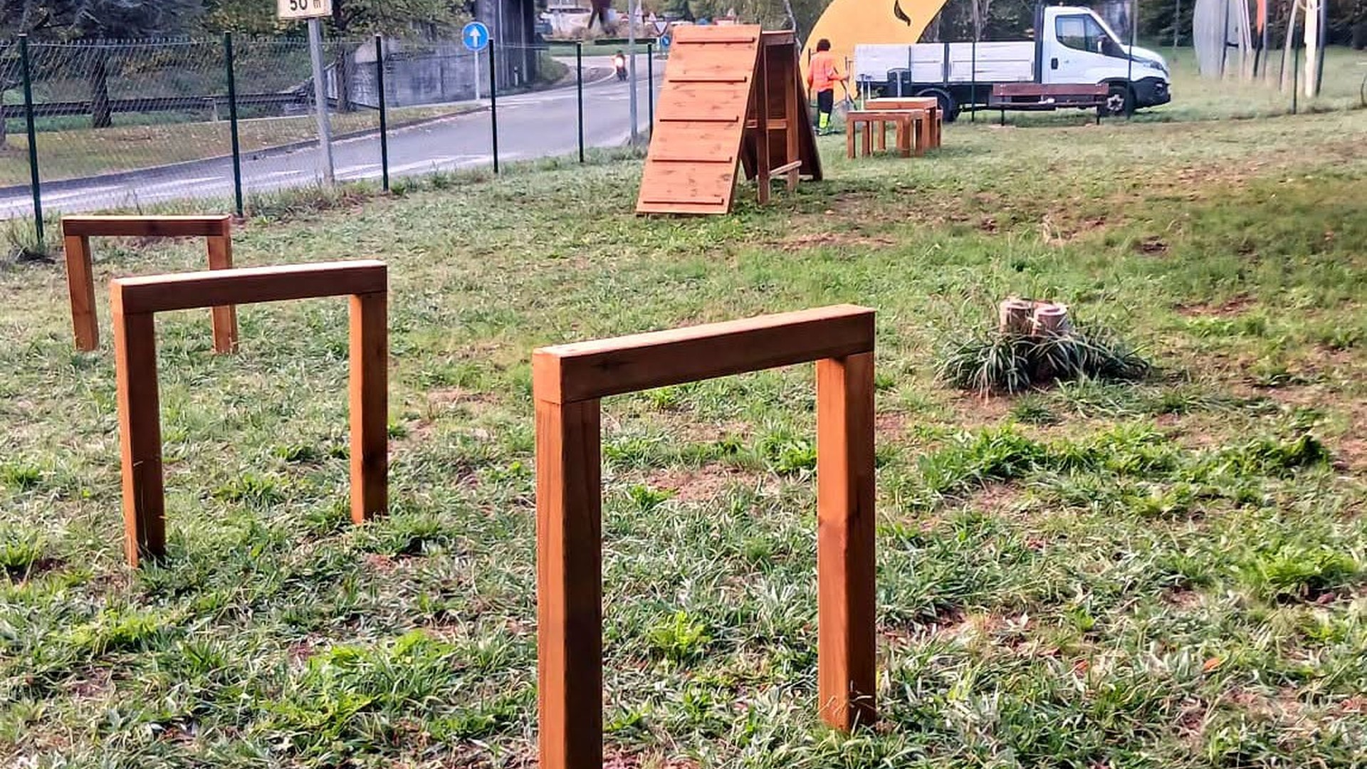 Txakurrentzako ariketa gune berria,  txakur-parkean