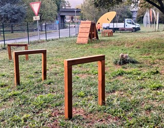 Txakurrentzako ariketa gune berria,  txakur-parkean