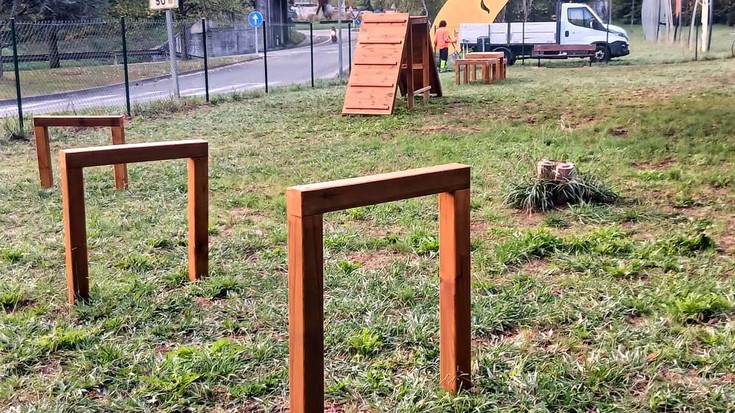 Txakurrentzako ariketa gune berria,  txakur-parkean