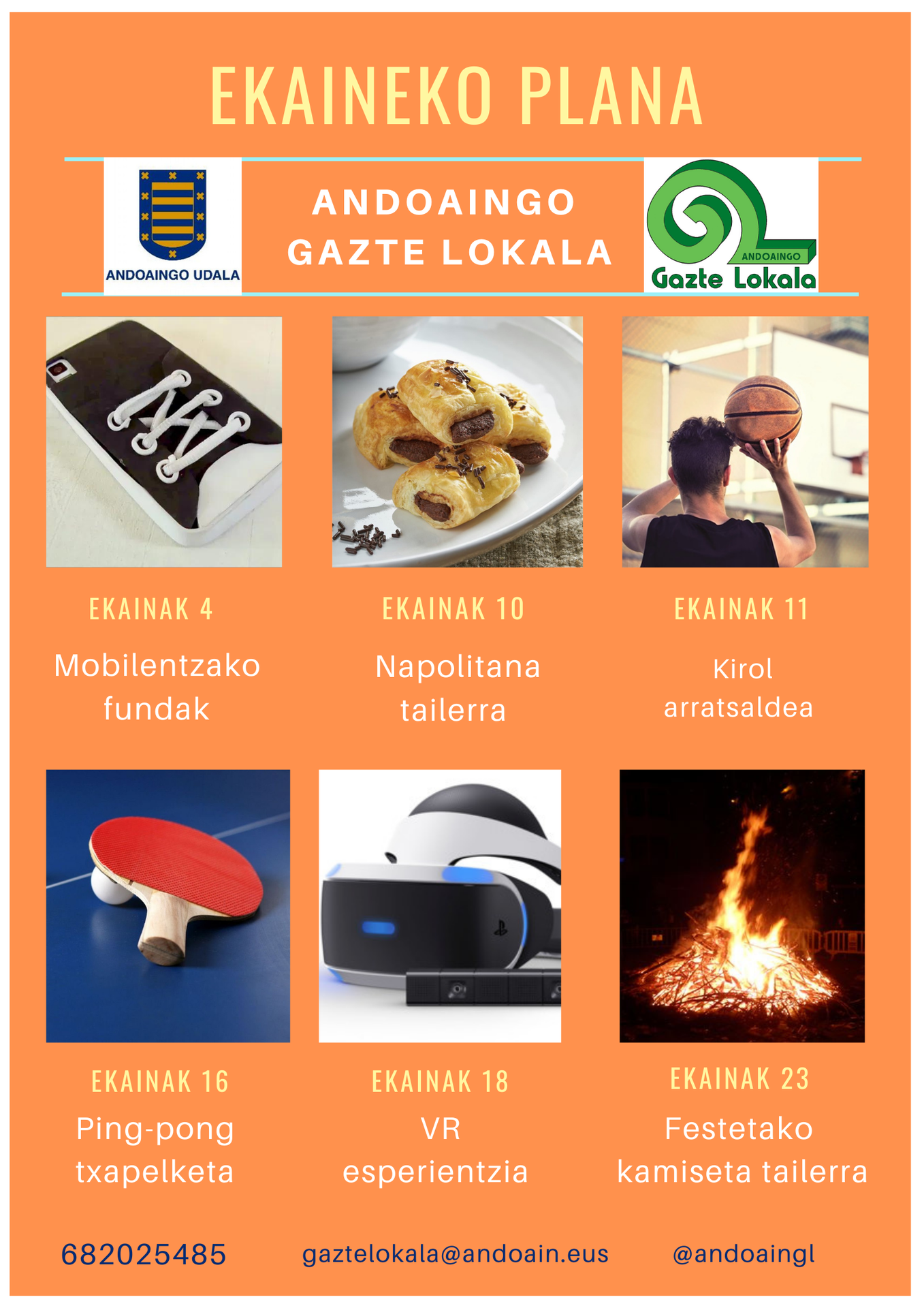 EKAINEKO EKINTZAK GAZTE LOKALEAN!!!