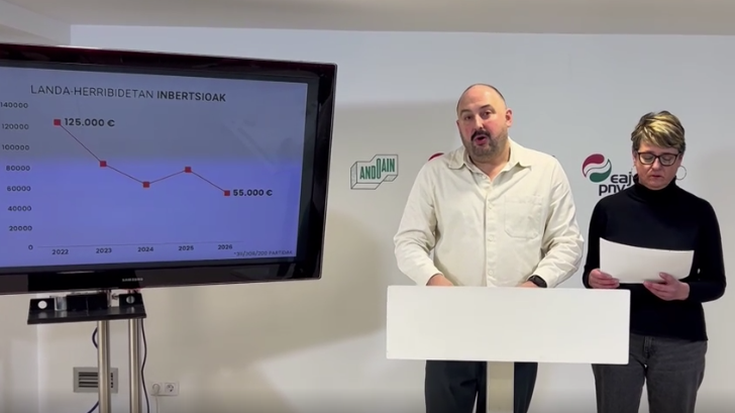 “Hartutako konpromisoei bizkar ematea eta itun politiko berriak lehenestea” egotzi dio EAJ-PNVk EH Bilduri