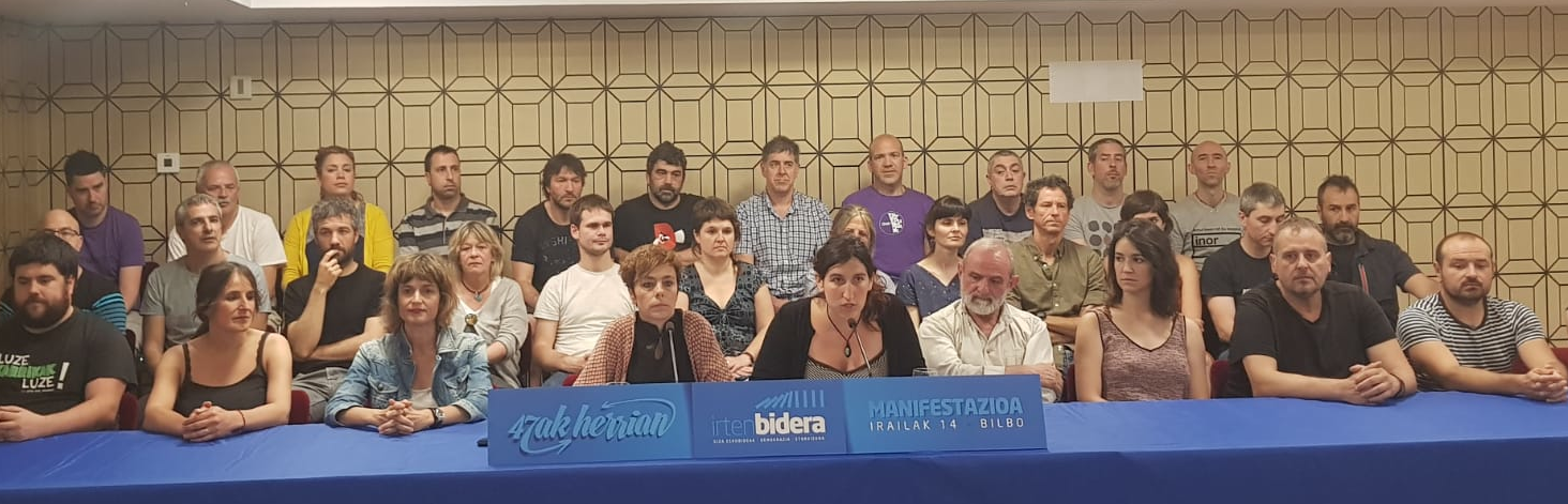Presoen alde lan egiteagatik auziperatuko dituztenen agerraldia