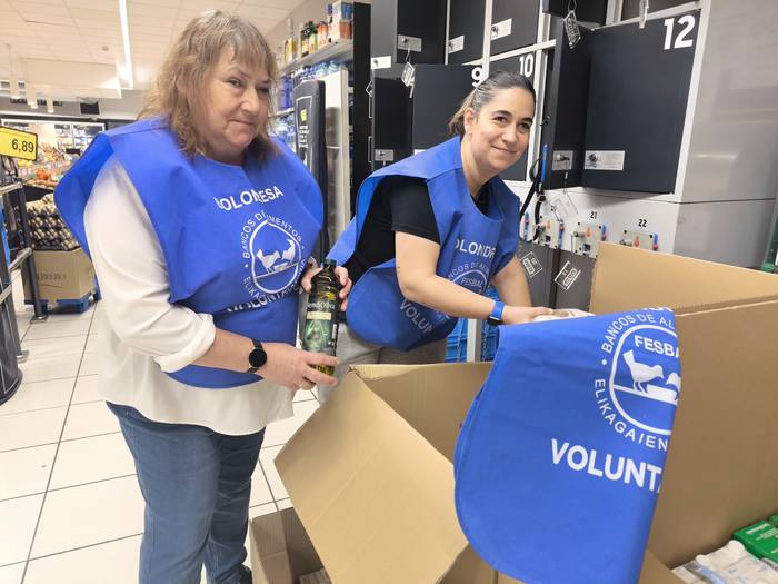 Bolondresen eta herritarren harrera beroa jaso du elikagaien bilketa kanpainak