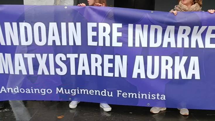 Indarkeria matxista salatzeko manifestazioa, Andoaingo mugimendu feministak antolatuta