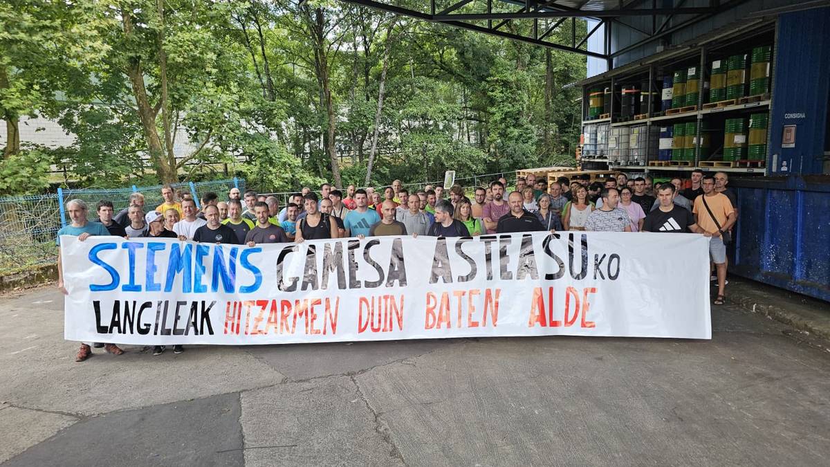 Siemens Gamesa Asteasuko langileak, "hitzarmen duin baten alde"