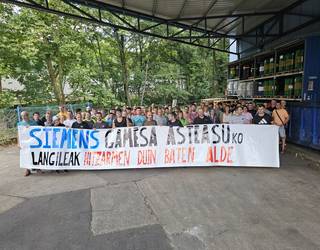 Siemens Gamesa Asteasuko langileak, "hitzarmen duin baten alde"
