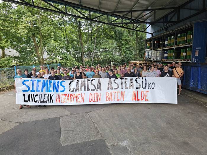 Siemens Gamesa Asteasuko langileak, "hitzarmen duin baten alde"