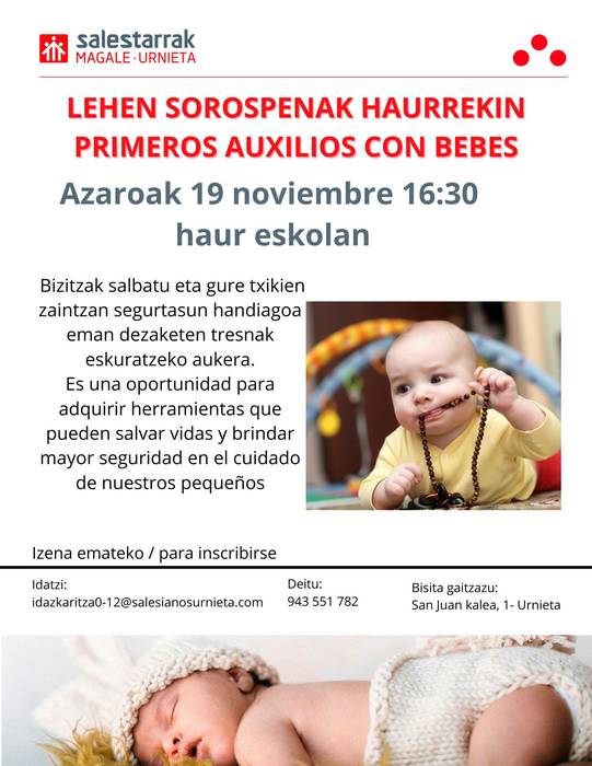 "Lehen sorospenak haurrekin" formakuntza