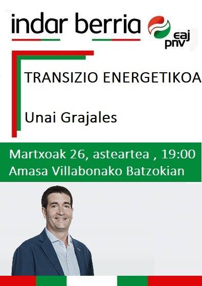 HITZALDIA ; TRANSIZIO ENERGERTIKOA