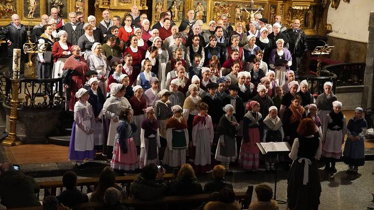 Gabon giroko kontzertua emango dute Musika Eskolako hiru abesbatzek, San Martin elizan gaur