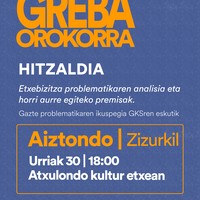 Etxebizitza problematikari buruzko hitzaldia