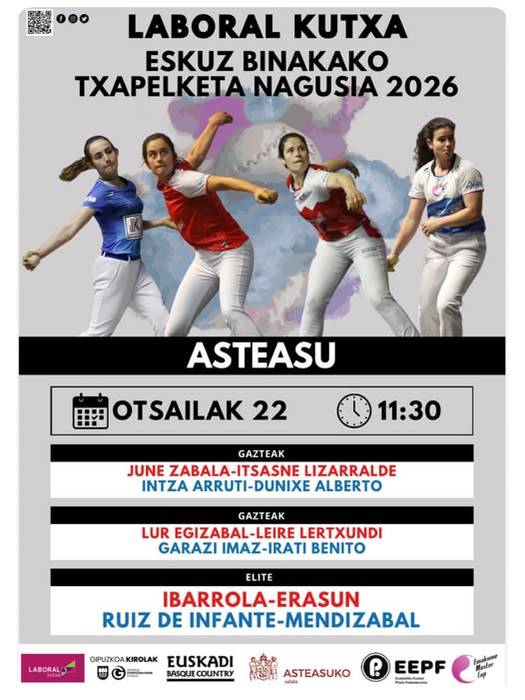 Laboral kutxa, Eskuz Binakako Pilota Txapelketa Nagusia 2026